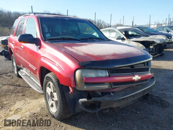 ✅ 2002 Chevrolet TrailBlazer LTZ • VIN: 1GNDT13S322141266 • Lot: 41977500. Listed on IAAI with 232,011 mi. Free auction sales archive from the USA and detailed vehicle history report at DreamBid. Image 1.