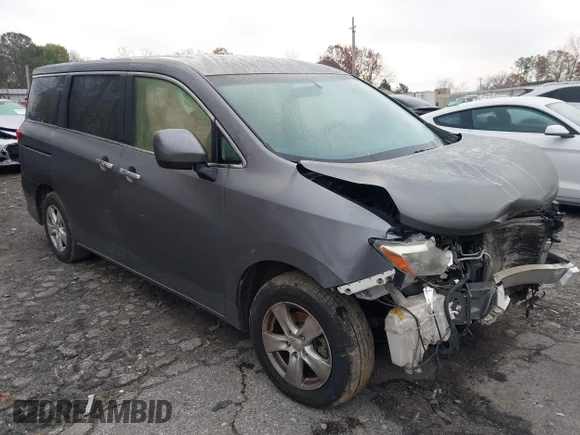 ✅ 2015 Nissan Quest SV • VIN: JN8AE2KP7F9134444 • Lot: 43878488. Listed on IAAI with 141,664 mi. Free auction sales archive from the USA and detailed vehicle history report at DreamBid. Image 1.