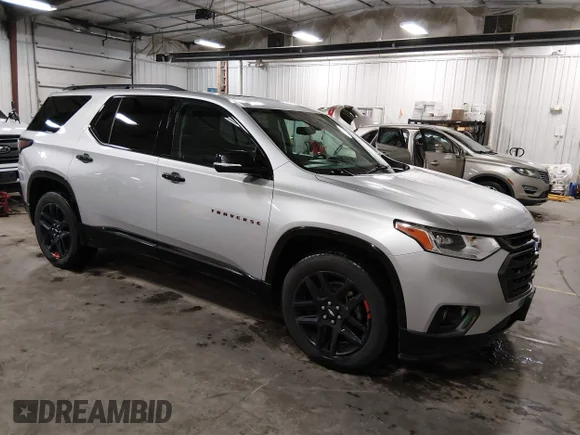 ✅ 2018 Chevrolet Traverse Premier • VIN: 1GNEVJKW7JJ118869 • Лот: 45123886. Опубліковано раніше на IAAI з пробігом 124 814 миль. Безкоштовний доступ до архіву аукціонних продажів зі США та докладний звіт про історію автомобіля на DreamBid. Зображення 1.