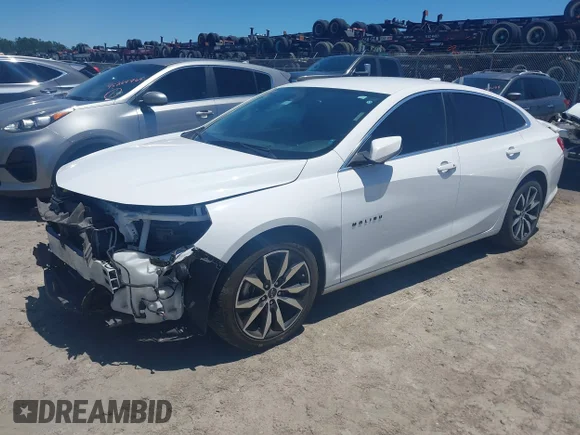 ✅ 2021 Chevrolet Malibu RS • VIN: 1G1ZG5ST5MF055417 • Лот: 45289596. Опубліковано раніше на IAAI з пробігом 105 067 миль. Безкоштовний доступ до архіву аукціонних продажів зі США та докладний звіт про історію автомобіля на DreamBid. Зображення 2.