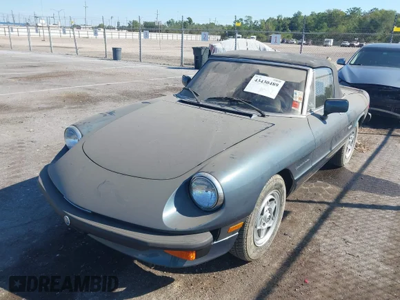 ✅ 1987 Alfa Romeo Spider Veloce • VIN: ZARBA5586H1048261 • Лот: 43430489. Опубліковано раніше на IAAI з пробігом 9 904 миль. Безкоштовний доступ до архіву аукціонних продажів зі США та докладний звіт про історію автомобіля на DreamBid. Зображення 2.