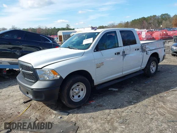✅ 2022 Ram 1500 Tradesman • VIN: 3C6RR7KG8NG313890 • Lot: 43795525. Wystawiony na IAAI z przebiegiem 36 973 mil. Bezpłatny archiwum sprzedaży aukcyjnych z USA i szczegółowy raport historii pojazdu na DreamBid. Zdjęcie 2.