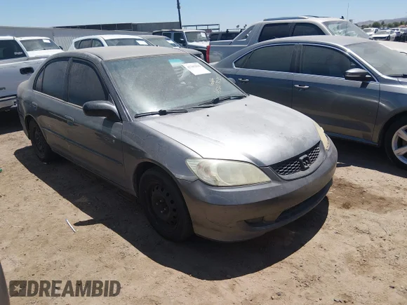 ✅ 2005 Honda Civic LX • VIN: 2HGES16555H602843 • Лот: 45307035. Опубликован ранее на IAAI с пробегом 221 265 миль. Бесплатный доступ к архиву аукционных продаж из США и подробный отчёт об истории автомобиля на DreamBid. Изображение 1.
