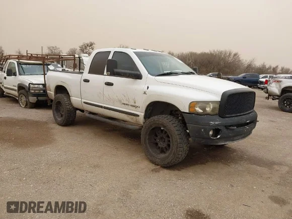 ✅ 2004 Dodge 2500 SLT • VIN: 3D7KU28C24G214678 • Lot: 41711720. Wystawiony na IAAI z przebiegiem 292 235 mil. Bezpłatny archiwum sprzedaży aukcyjnych z USA i szczegółowy raport historii pojazdu na DreamBid. Zdjęcie 1.
