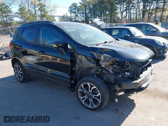 ✅ 2019 Ford EcoSport SES • VIN: MAJ6S3JL6KC309333 • Lot: 44968688. Listed on IAAI with 139,244 mi. Free auction sales archive from the USA and detailed vehicle history report at DreamBid. Image 1.