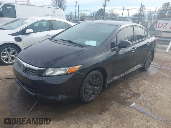 ✅ 2012 Honda Civic LX • VIN: 2HGFB2F53CH323401 • Lot: 44374768. Wystawiony na IAAI z przebiegiem 157 775 mil. Bezpłatny archiwum sprzedaży aukcyjnych z USA i szczegółowy raport historii pojazdu na DreamBid. Zdjęcie 2.