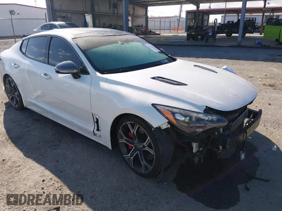✅ 2018 Kia Stinger GT1 • VIN: KNAE45LC0J6018247 • Lot: 44711242. Listed on IAAI with Not provided. Free auction sales archive from the USA and detailed vehicle history report at DreamBid. Image 1.