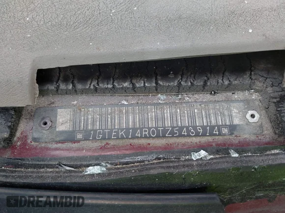 ✅ 1996 GMC Sierra 1500 • VIN: 1GTEK14R0TZ543914 • Лот: 41392754. Опубліковано раніше на IAAI з пробігом 217 952 миль. Безкоштовний доступ до архіву аукціонних продажів зі США та докладний звіт про історію автомобіля на DreamBid. Зображення 9.