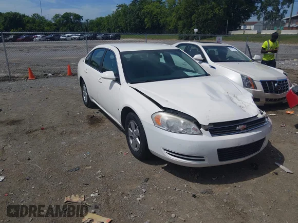 ✅ 2008 Chevrolet Impala LT • VIN: 2G1WT55K081225861 • Lot: 45314087. Wystawiony na IAAI z przebiegiem 157 249 mil. Bezpłatny archiwum sprzedaży aukcyjnych z USA i szczegółowy raport historii pojazdu na DreamBid. Zdjęcie 1.