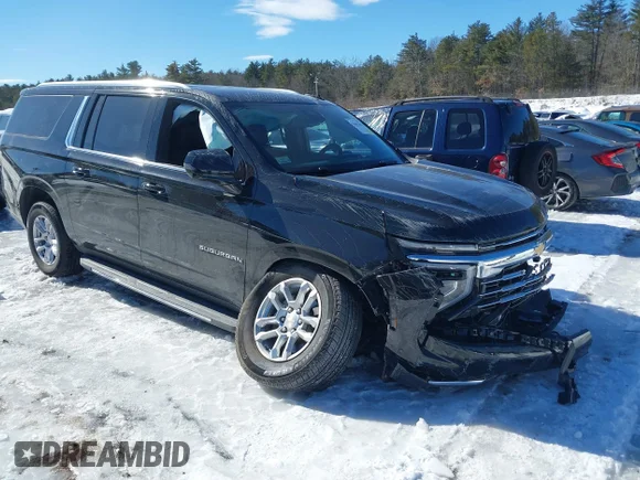 ✅ 2025 Chevrolet Suburban LT • VIN: 1GNS6CRD6SR109969 • Lot: 41635486. Listed on IAAI with 12,106 mi. Free auction sales archive from the USA and detailed vehicle history report at DreamBid. Image 1.