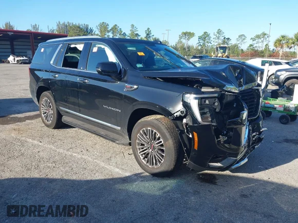 ✅ 2025 GMC Yukon Elevation • VIN: 1GKS2BRD8SR320819 • Lot: 44569711. Listed on IAAI with 12,270 mi. Free auction sales archive from the USA and detailed vehicle history report at DreamBid. Image 1.