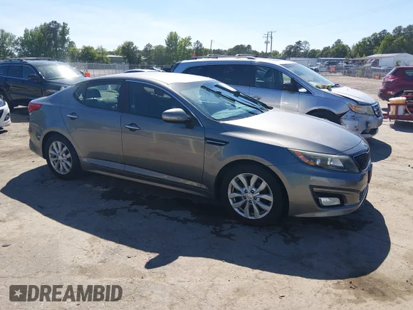 ✅ 2015 Kia Optima LX • VIN: 5XXGM4A71FG442993 • Lot: 45212439. Wystawiony na IAAI z przebiegiem 168 946 mil. Bezpłatny archiwum sprzedaży aukcyjnych z USA i szczegółowy raport historii pojazdu na DreamBid. Zdjęcie 1.