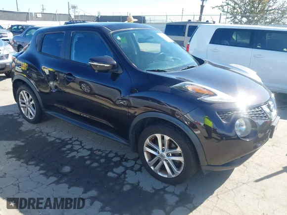 ✅ 2015 Nissan Juke SV • VIN: JN8AF5MR6FT504864 • Lot: 44389867. Listed on IAAI with 187,957 mi. Free auction sales archive from the USA and detailed vehicle history report at DreamBid. Image 1.