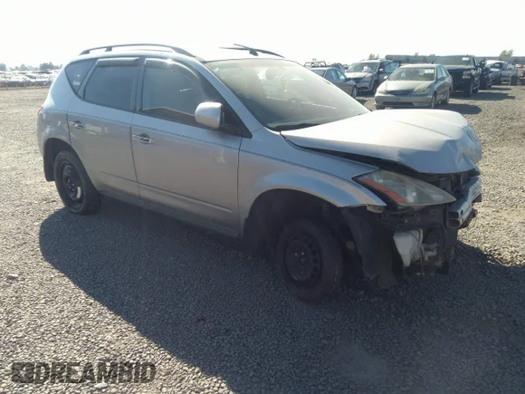 ✅ 2005 Nissan Murano S • VIN: JN8AZ08W85W436980 • Lot: 42466241. Wystawiony na IAAI z przebiegiem 169 703 mil. Bezpłatny archiwum sprzedaży aukcyjnych z USA i szczegółowy raport historii pojazdu na DreamBid. Zdjęcie 1.