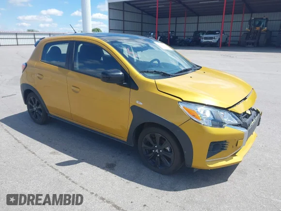 ✅ 2023 Mitsubishi Mirage Black Edition • VIN: ML32AWHJ0PH001038 • Lot: 41914364. Wystawiony na IAAI z przebiegiem 25 165 mil. Bezpłatny archiwum sprzedaży aukcyjnych z USA i szczegółowy raport historii pojazdu na DreamBid. Zdjęcie 1.