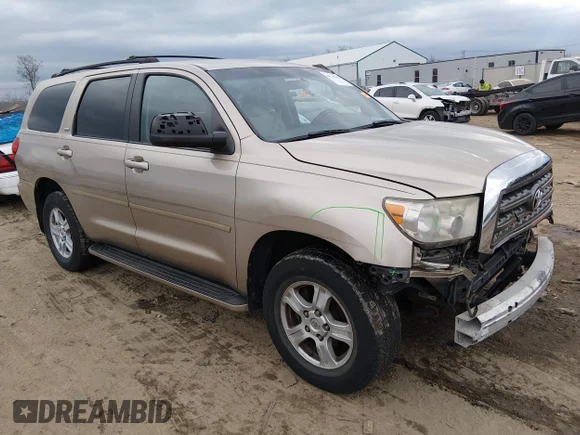 ✅ 2008 Toyota Sequoia SR5 • VIN: 5TDZY64A38S006468 • Lot: 44210186. Wystawiony na IAAI z przebiegiem 236 388 mil. Bezpłatny archiwum sprzedaży aukcyjnych z USA i szczegółowy raport historii pojazdu na DreamBid. Zdjęcie 1.