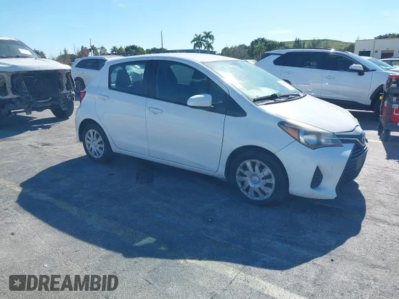 ✅ 2015 Toyota Yaris SE • VIN: VNKKTUD36FA027564 • Lot: 44067510. Listed on IAAI with 165,185 mi. Free auction sales archive from the USA and detailed vehicle history report at DreamBid. Image 1.