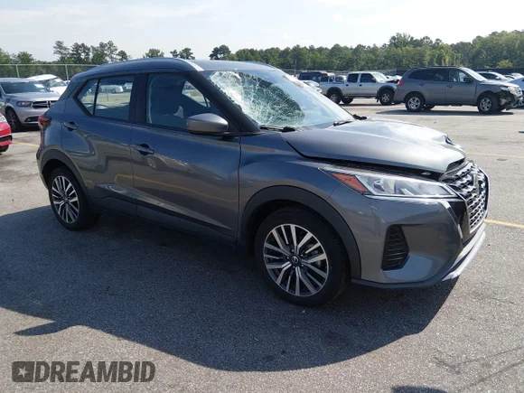 ✅ 2021 Nissan Kicks SV • VIN: 3N1CP5CV2ML525893 • Лот: 45290697. Опубликован ранее на IAAI с пробегом 59 987 миль. Бесплатный доступ к архиву аукционных продаж из США и подробный отчёт об истории автомобиля на DreamBid. Изображение 1.