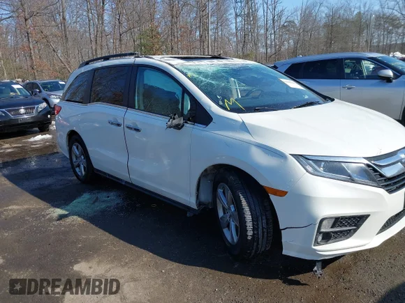 ✅ 2019 Honda Odyssey EX-L • VIN: 5FNRL6H7XKB119004 • Lot: 44298188. Wystawiony na IAAI z przebiegiem 16 mil. Bezpłatny archiwum sprzedaży aukcyjnych z USA i szczegółowy raport historii pojazdu na DreamBid. Zdjęcie 1.
