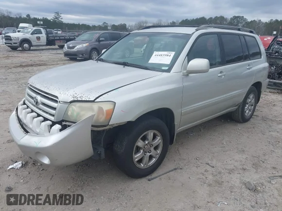 ✅ 2005 Toyota Highlander • VIN: JTEGP21A150074429 • Lot: 44483984. Wystawiony na IAAI z przebiegiem 314 772 mil. Bezpłatny archiwum sprzedaży aukcyjnych z USA i szczegółowy raport historii pojazdu na DreamBid. Zdjęcie 2.