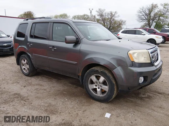 ✅ 2011 Honda Pilot EX-L • VIN: 5FNYF4H57BB047586 • Lot: 44971717. Listed on IAAI with 168,594 mi. Free auction sales archive from the USA and detailed vehicle history report at DreamBid. Image 1.