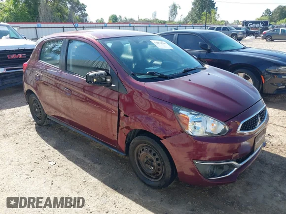 ✅ 2019 Mitsubishi Mirage ES • VIN: ML32A3HJ0KH009423 • Lot: 42001786. Wystawiony na IAAI z przebiegiem 121 693 mil. Bezpłatny archiwum sprzedaży aukcyjnych z USA i szczegółowy raport historii pojazdu na DreamBid. Zdjęcie 1.