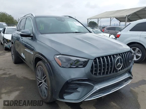 ✅ 2024 Mercedes-Benz GLE 53 AMG • VIN: 4JGFB6BB1RB103348 • Lot: 43313345. Wystawiony na IAAI z przebiegiem 14 917 mil. Bezpłatny archiwum sprzedaży aukcyjnych z USA i szczegółowy raport historii pojazdu na DreamBid. Zdjęcie 1.