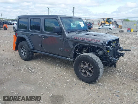 ✅ 2022 Jeep Wrangler Unlimited Rubicon • VIN: 1C4HJXFGXNW108711 • Lot: 45156795. Listed on IAAI with 32,493 mi. Free auction sales archive from the USA and detailed vehicle history report at DreamBid. Image 1.