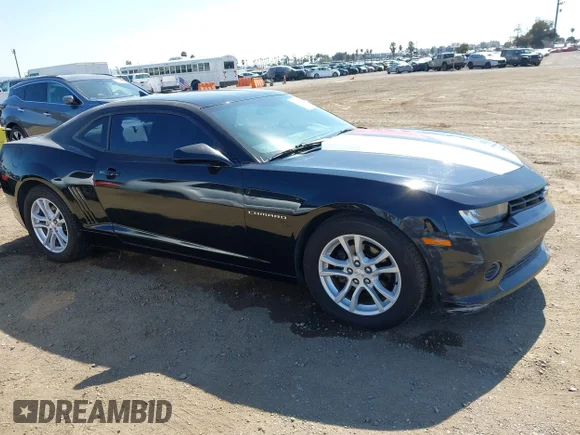 ✅ 2015 Chevrolet Camaro LS • VIN: 2G1FB1E32F9162099 • Lot: 45378304. Listed on IAAI with 125,936 mi. Free auction sales archive from the USA and detailed vehicle history report at DreamBid. Image 1.