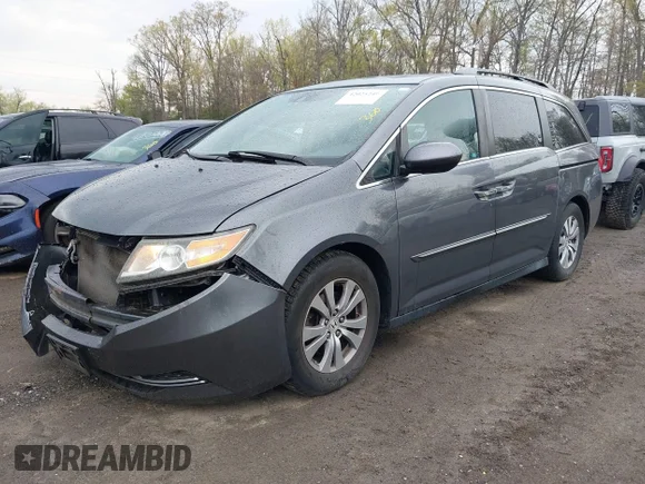 ✅ 2014 Honda Odyssey EX-L • VIN: 5FNRL5H63EB033684 • Lot: 42025249. Wystawiony na IAAI z przebiegiem 128 017 mil. Bezpłatny archiwum sprzedaży aukcyjnych z USA i szczegółowy raport historii pojazdu na DreamBid. Zdjęcie 2.