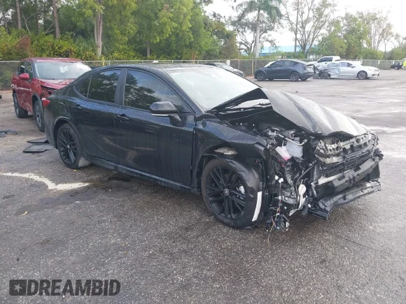✅ 2025 Toyota Camry XSE • VIN: 4T1DBADK5SU031765 • Lot: 44219719. Listed on IAAI with 10,266 mi. Free auction sales archive from the USA and detailed vehicle history report at DreamBid. Image 1.