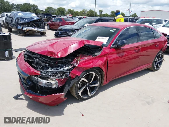 ✅ 2021 Honda Accord Sport • VIN: 1HGCV1F33MA089148 • Lot: 45209886. Wystawiony na IAAI z przebiegiem 38 339 mil. Bezpłatny archiwum sprzedaży aukcyjnych z USA i szczegółowy raport historii pojazdu na DreamBid. Zdjęcie 2.