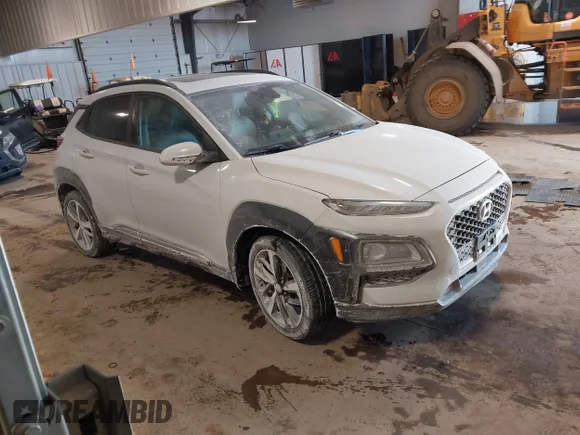 ✅ 2019 Hyundai Kona Ultimate • VIN: KM8K5CA55KU389442 • Лот: 44261373. Опубликован ранее на IAAI с пробегом 92 098 миль. Бесплатный доступ к архиву аукционных продаж из США и подробный отчёт об истории автомобиля на DreamBid. Изображение 1.