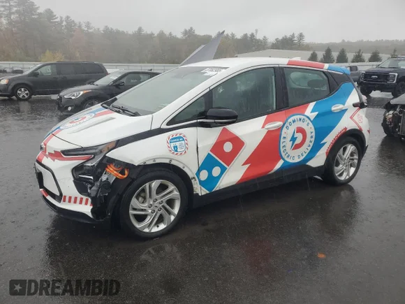 ✅ 2023 Chevrolet Bolt EV 1LT • VIN: 1G1FW6S03P4106091 • Lot: 87082985. Listed on Copart with 96,548 mi. Free auction sales archive from the USA and detailed vehicle history report at DreamBid. Image 1.
