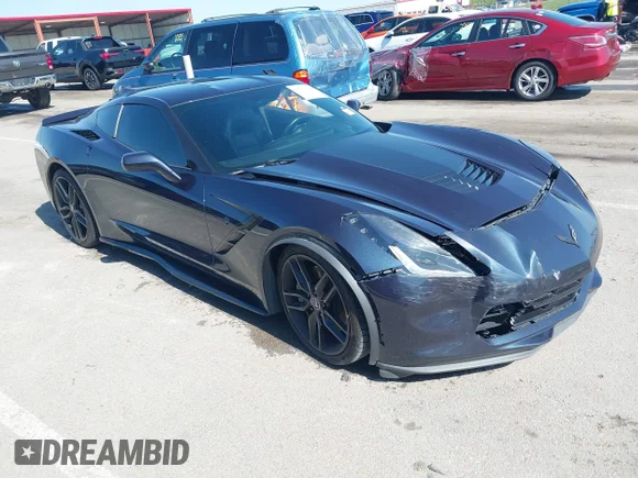 ✅ 2015 Chevrolet Corvette Z51 2LT • VIN: 1G1YK2D75F5115276 • Lot: 45042968. Listed on IAAI with 90,463 mi. Free auction sales archive from the USA and detailed vehicle history report at DreamBid. Image 1.