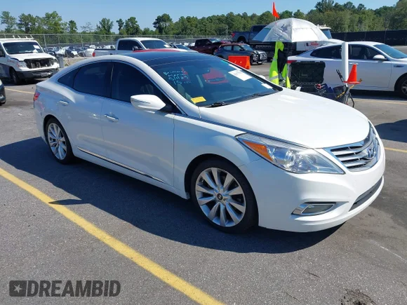 ✅ 2013 Hyundai Azera • VIN: KMHFH4JG0DA288541 • Lot: 43172763. Wystawiony na IAAI z przebiegiem 154 471 mil. Bezpłatny archiwum sprzedaży aukcyjnych z USA i szczegółowy raport historii pojazdu na DreamBid. Zdjęcie 1.