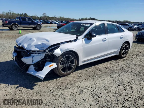 ✅ 2022 Kia K5 GT-Line • VIN: 5XXG64J29NG138761 • Lot: 46056666. Listed on Copart with 39,414 mi. Free auction sales archive from the USA and detailed vehicle history report at DreamBid. Image 1.