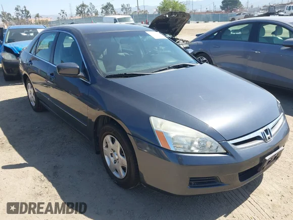 ✅ 2007 Honda Accord LX • VIN: 1HGCM56467A035043 • Lot: 45165452. Listed on IAAI with 148,929 mi. Free auction sales archive from the USA and detailed vehicle history report at DreamBid. Image 1.