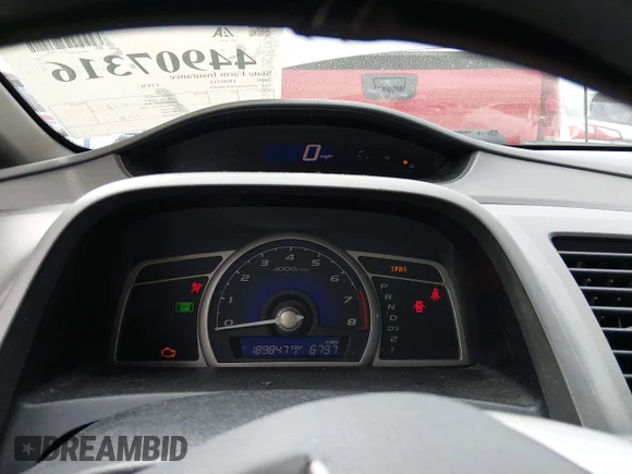 ✅ 2009 Honda Civic GX • VIN: 1HGFA46569L000602 • Lot: 44907316. Wystawiony na IAAI z przebiegiem 189 847 mil. Bezpłatny archiwum sprzedaży aukcyjnych z USA i szczegółowy raport historii pojazdu na DreamBid. Zdjęcie 7.