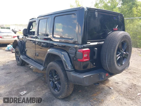 ✅ 2020 Jeep Wrangler Unlimited Sahara • VIN: 1C4HJXEN6LW106869 • Lot: 42390113. Wystawiony na IAAI z przebiegiem 56 907 mil. Bezpłatny archiwum sprzedaży aukcyjnych z USA i szczegółowy raport historii pojazdu na DreamBid. Zdjęcie 3.