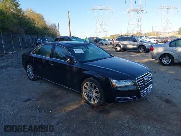 ✅ 2013 Audi A8 3.0L • VIN: WAURGAFD5DN000519 • Лот: 43538673. Опубліковано раніше на IAAI з пробігом 140 977 миль. Безкоштовний доступ до архіву аукціонних продажів зі США та докладний звіт про історію автомобіля на DreamBid. Зображення 1.