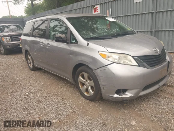 ✅ 2012 Toyota Sienna LE • VIN: 5TDKK3DC2CS250608 • Lot: 45645042. Listed on IAAI with 176,944 mi. Free auction sales archive from the USA and detailed vehicle history report at DreamBid. Image 1.