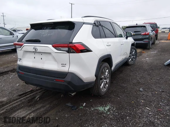 ✅ 2019 Toyota RAV4 XLE Premium • VIN: JTMA1RFV7KD020282 • Lot: 45037257. Listed on IAAI with 66,898 mi. Free auction sales archive from the USA and detailed vehicle history report at DreamBid. Image 4.