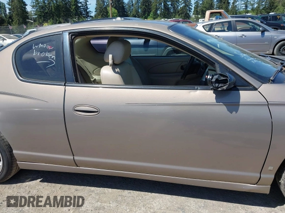 ✅ 2006 Chevrolet Monte Carlo LTZ • VIN: 2G1WN151669401840 • Лот: 45207748. Опубліковано раніше на IAAI з пробігом 167 921 миль. Безкоштовний доступ до архіву аукціонних продажів зі США та докладний звіт про історію автомобіля на DreamBid. Зображення 6.