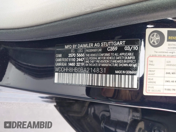 ✅ 2011 Mercedes-Benz E 350 Luxury • VIN: WDDHH8HB0BA214831 • Лот: 44513253. Опубліковано раніше на IAAI з пробігом 96 121 миль. Безкоштовний доступ до архіву аукціонних продажів зі США та докладний звіт про історію автомобіля на DreamBid. Зображення 9.