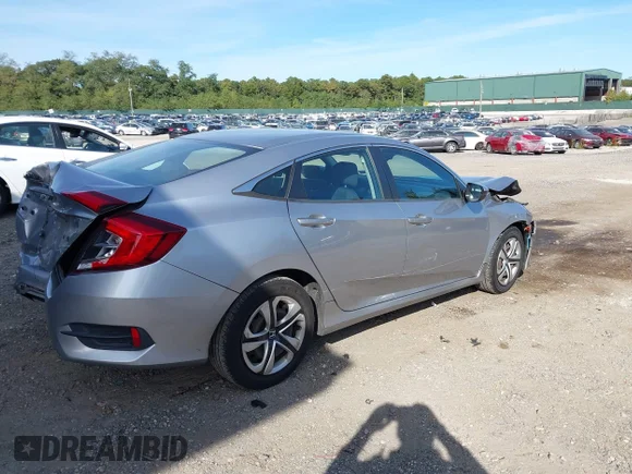 ✅ 2017 Honda Civic LX • VIN: 19XFC2F5XHE207823 • Lot: 43353415. Listed on IAAI with 169,992 mi. Free auction sales archive from the USA and detailed vehicle history report at DreamBid. Image 4.