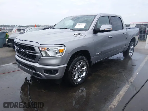 ✅ 2022 Ram 1500 Big Horn • VIN: 1C6SRFFT3NN458796 • Лот: 45350065. Опубликован ранее на IAAI с пробегом 52 111 миль. Бесплатный доступ к архиву аукционных продаж из США и подробный отчёт об истории автомобиля на DreamBid. Изображение 2.