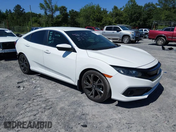 ✅ 2019 Honda Civic Sport • VIN: 2HGFC2F83KH602837 • Lot: 45265808. Listed on IAAI with 120,088 mi. Free auction sales archive from the USA and detailed vehicle history report at DreamBid. Image 1.