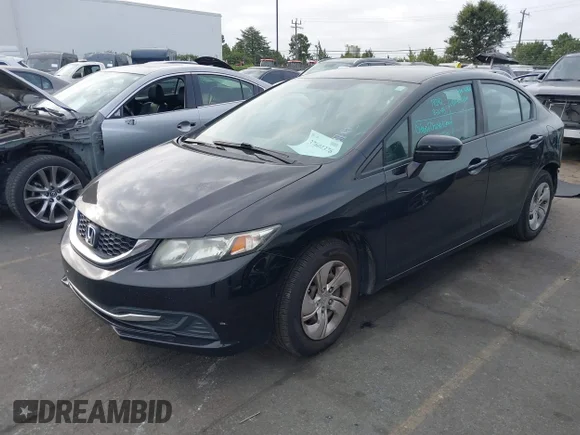 ✅ 2015 Honda Civic LX • VIN: 19XFB2F5XFE018931 • Lot: 37601376. Listed on IAAI with 122,806 mi. Free auction sales archive from the USA and detailed vehicle history report at DreamBid. Image 2.