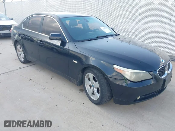 ✅ 2007 BMW 5 Series 525xi • VIN: WBANF33517CW70398 • Lot: 44898407. Listed on IAAI with 133,457 mi. Free auction sales archive from the USA and detailed vehicle history report at DreamBid. Image 1.
